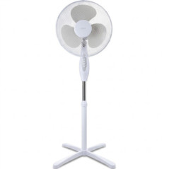 Ventilatore a piantana Haeger da 40 cm con 3 velocità, 45 W | Oscillante e 3 pale | Altezza regolabile | Timer