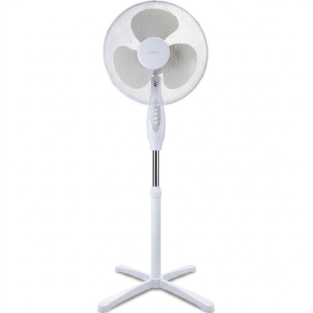 Ventilador de Pie 40 cm Haeger 3 Velocidades 45W | Oscilante y 3 Aspas | Altura Regulable | Temporizador