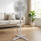 Haeger Standventilator, 40 cm, 3 Geschwindigkeitsstufen, 45 W | Oszillierend, 3 Flügel | Höhenverstellbar | Timer Haeger Standventilator, 40 cm, 3 Geschwindigkeitsstufen, 45 W | Oszillierend, 3 Flügel | Höhenverstellbar | Timer