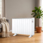 Radiateur Electrique Basse Consommation 10 éléments 1800W Orbegozo, pieds d'appui inclus, télécommande, minuterie