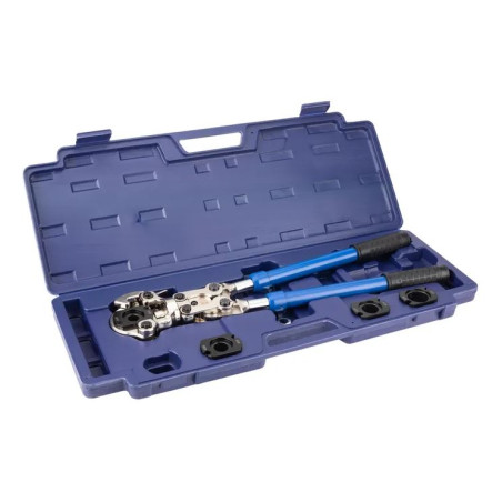 Machine rotative manuelle pour tubes multicouches | Presse à sertir avec mâchoires de 16, 20, 25 et 32 mm