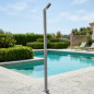 Doccia con 1 getto e 1 pulsante | Acciaio inossidabile | Doccia per piscine e spazi esterni | Design resistente Doccia con 1 getto e 1 pulsante | Acciaio inossidabile | Doccia per piscine e spazi esterni | Design resistente