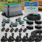 Kit de Riego Automático 6 zonas para riego electrico. Conjunto de Temporizador + Electroválvulas + Accesorios de instalación