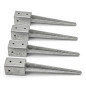 Pack 4 x GRAY square metal stake 7 x7 x 65 cm Pack 4 x GRAY square metal stake 7 x7 x 65 cm