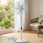 Ventilador de Pie Orbegozo de 3 Velocidades | Ventilador Oscilante | Temporizador de 12h | Altura Regulable 128cm Ventilador de Pie Orbegozo de 3 Velocidades | Ventilador Oscilante | Temporizador de 12h | Altura Regulable 128cm