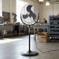 Orbegozo Industrie-Standventilator, Metallflügel, 3 Geschwindigkeitsstufen, 110 W | Industrieventilator | Frischluftzufuhr Orbegozo Industrie-Standventilator, Metallflügel, 3 Geschwindigkeitsstufen, 110 W | Industrieventilator | Frischluftzufuhr