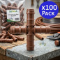 Lot de 100 raccords en croix pour irrigation goutte à goutte 16 mm | Raccord en croix pour tuyau d'irrigation 16 mm | Irrigation
