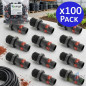Pack 100 Enlace riego por goteo 16mm x 3/4'' Anilla de Seguridad | Manguito conector tuberia 16 mm | Enlace Goteo Manguera 16 mm Pack 100 Enlace riego por goteo 16mm x 3/4'' Anilla de Seguridad | Manguito conector tuberia 16 mm | Enlace Goteo Manguera 16 mm