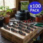 Packung mit 100 Tropfbewässerungsverbindern 16 mm x 3/4 Zoll mit Sicherheitsring | 16-mm-Rohrverbinderhülse | 16-mm-Schlauch-Tro