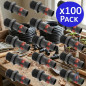 Pack 100 Enlace riego por goteo 16mm x 1/2'' Anilla de Seguridad | Manguito conector tuberia 16 mm | Enlace Goteo Manguera 16 mm