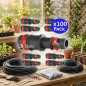 100 x DRIP LINK with SAFETY RING 20-16MM. Irrigation tube hose union 20mm to 16mm
