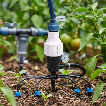 3/4"-Wasserdruckregler | Druckminderer für Tropfbewässerung 0,69 bar 10 PSI | 3/4"-Druckminderer