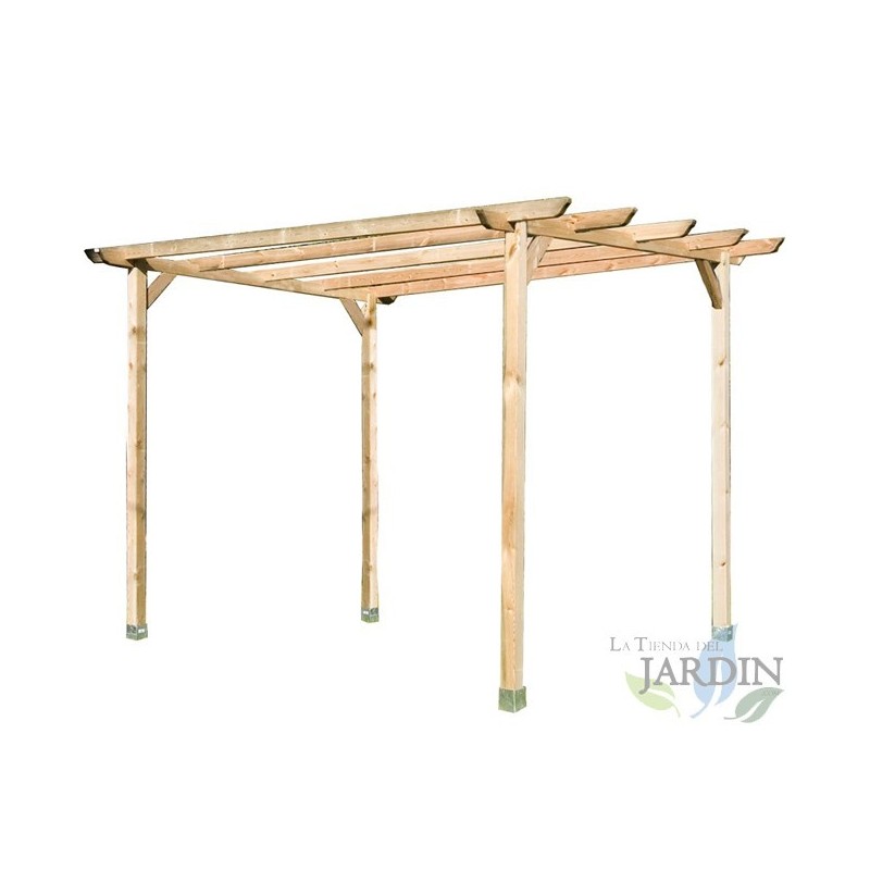 Pergola da giardino quadrata 240x240x250 cm