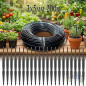 Microtubo 3x5 mm 200 m + 50 Estacas para Irrigação por Gotejamento | Mangueira de PVC de 200 m | Estaca para Microtubo 2,6 L/H |