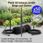 Lot de 50 piquets droits pour irrigation goutte à goutte | Piquets microtubes 12,5 cm 2,6 litres/heure | Piquets pour irrigation