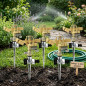 Adjustable Brass Agricultural Irrigation Sprinkler 1/2'' with Metal Bracket | Pack of 5 Sprinklers with a Range of 10-15 m | Gar Adjustable Brass Agricultural Irrigation Sprinkler 1/2'' with Metal Bracket | Pack of 5 Sprinklers with a Range of 10-15 m | Gar