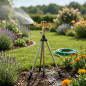 Verstellbarer Messing-Gartenregner (1/2 Zoll) mit Metallstativ | Reichweite: 10–15 m | Gartenregner Verstellbarer Messing-Gartenregner (1/2 Zoll) mit Metallstativ | Reichweite: 10–15 m | Gartenregner