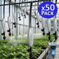 Pack 50 Nebulizadores Fogger profesional 1 Salida | Nebulizacion para Invernaderos, Terrazas, Viveros, Exteriores e Interiores Pack 50 Nebulizadores Fogger profesional 1 Salida | Nebulizacion para Invernaderos, Terrazas, Viveros, Exteriores e Interiores
