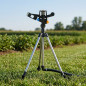 Aspersor de Riego Agricola Circular | Aspersor 360º Rosca 1/2'' con Tripode | Aspersor de Césped Impulso 7 a 13 m