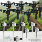 Aspersor de Riego Agricola Circular | Pack 15 Aspersores 360º Rosca 1/2'' con Pinchos Metálicos | Aspersor de Césped 7 a 13 m Aspersor de Riego Agricola Circular | Pack 15 Aspersores 360º Rosca 1/2'' con Pinchos Metálicos | Aspersor de Césped 7 a 13 m