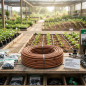 Tubo de irrigação por gotejamento Rain Bird XFD de 16 mm. Gotejadores autocompensadores a cada 33 cm, 100 metros. Tubo de irrigação por gotejamento Rain Bird XFD de 16 mm. Gotejadores autocompensadores a cada 33 cm, 100 metros.