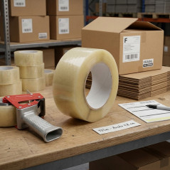 Transparentes Klebeband 48 mm x 135 m | Hochleistungs-Verpackungsklebeband | Kartonverschlussband