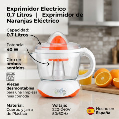 Electric Juicer 0.7 Liters | Electric Orange Juicer | 40W Detachable Anti-Drip Juice Extractor