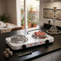 Hornillo Electrico 2 Fuegos | Placa de Cocina Electrica 1000W 2 Quemadores | Cocina 45x27x7 cm | Ideal para Carbones de Shisha