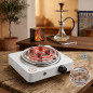 Electric Stove with 1 Burner | 1000W Electric Cooktop | 23x26x8 cm | Ideal for Shisha Charcoal Electric Stove with 1 Burner | 1000W Electric Cooktop | 23x26x8 cm | Ideal for Shisha Charcoal