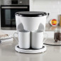 Black drip coffee maker 0.3 liters, 2 cups 1.2 liters 450W