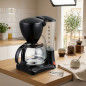 Caffettiera a goccia da 6 tazze, 550 W | Capacità 0,6 litri | Filtro antigoccia | Caraffa in vetro