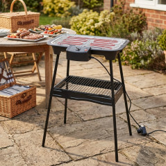 Electric barbecue grill 37x21x71 cm 2000W with support