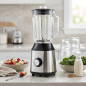 Blender en acier inoxydable, 1,5 litre, 600 W, 2 vitesses, bol inclus Blender en acier inoxydable, 1,5 litre, 600 W, 2 vitesses, bol inclus