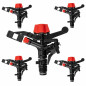 Pack 10 x Sprinkler 5035SD 3/4" circular agricultural irrigation 360º. Radio range 12-14 m. Flow rate 1.24-1.62 m3/Hour