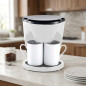 Black drip coffee maker 0.3 liters, 2 cups 1.2 liters 450W