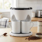 Cafeteira de gotejamento preta 0,6 litros, 2 xícaras, 450W, compacta e prática para casa Cafeteira de gotejamento preta 0,6 litros, 2 xícaras, 450W, compacta e prática para casa
