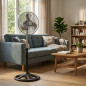 10" 45W standing fan 3 speeds and adjustable height. Saving pack of 2 units 10" 45W standing fan 3 speeds and adjustable height. Saving pack of 2 units