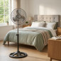 Set di 2 Ventilatore da Terra 10'' 45W con 3 Velocità e Altezza Regolabile 1 metro