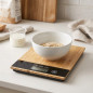 Wooden Kitchen Scale 5 Kg - 1g Graduation | Digital Kitchen Scale | Digital Kitchen Scale | Food Scale 15x20 cm