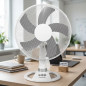Ventilador de mesa Orbegozo com 3 velocidades | Ventilador oscilante portátil de 50 W | Cabeça inclinável