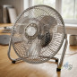 Ventilateur sur pied industriel Thulos 9" 38W à 3 vitesses | Ventilateur inclinable haute vitesse | Ventilateur en métal