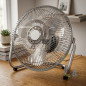 Ventilateur sur pied industriel Thulos 9" 38W à 3 vitesses | Ventilateur inclinable haute vitesse | Ventilateur en métal