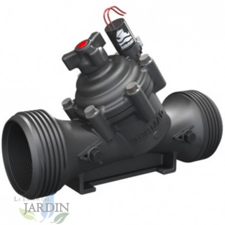 3" 9V Bermad solenoid valve with flow regulator, agricultural use