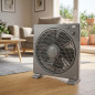 12" (30 cm) großer, quadratischer Standventilator (40 W) | Oszillierender Ventilator mit Timer | Kompakt und leise | 3 Geschwind