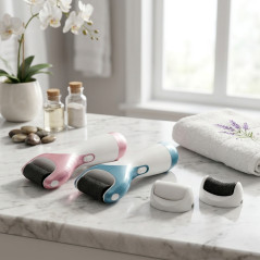 Lime électrique pour les pieds, idéale pour les callosités et la peau sèche | 2 têtes incluses | Lime électrique pour talons