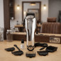 Thulos Hair Trimmer | Hairdressing Clipper with 4 Cutting Guides | Gray Hair Clipper Thulos Hair Trimmer | Hairdressing Clipper with 4 Cutting Guides | Gray Hair Clipper
