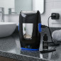 Blue travel shaver and trimmer.