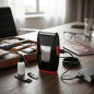 Afeitadora y Recortadora de Viaje USB | Máquina de Afeitar Eléctrica Compacta Roja | Recortadora Portátil para Barba Afeitadora y Recortadora de Viaje USB | Máquina de Afeitar Eléctrica Compacta Roja | Recortadora Portátil para Barba