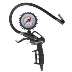 Tire Inflator Gun with Pressure Gauge 0-12 Bar | Aluminum Body | Quick Connect