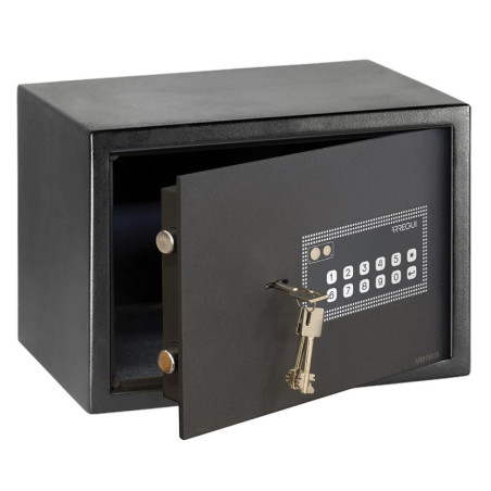 Cassaforte Arregui da 17 litri | Apertura elettronica e chiave | Dimensioni esterne: 25x35x25 cm | Dimensioni interne: 24x34x20 